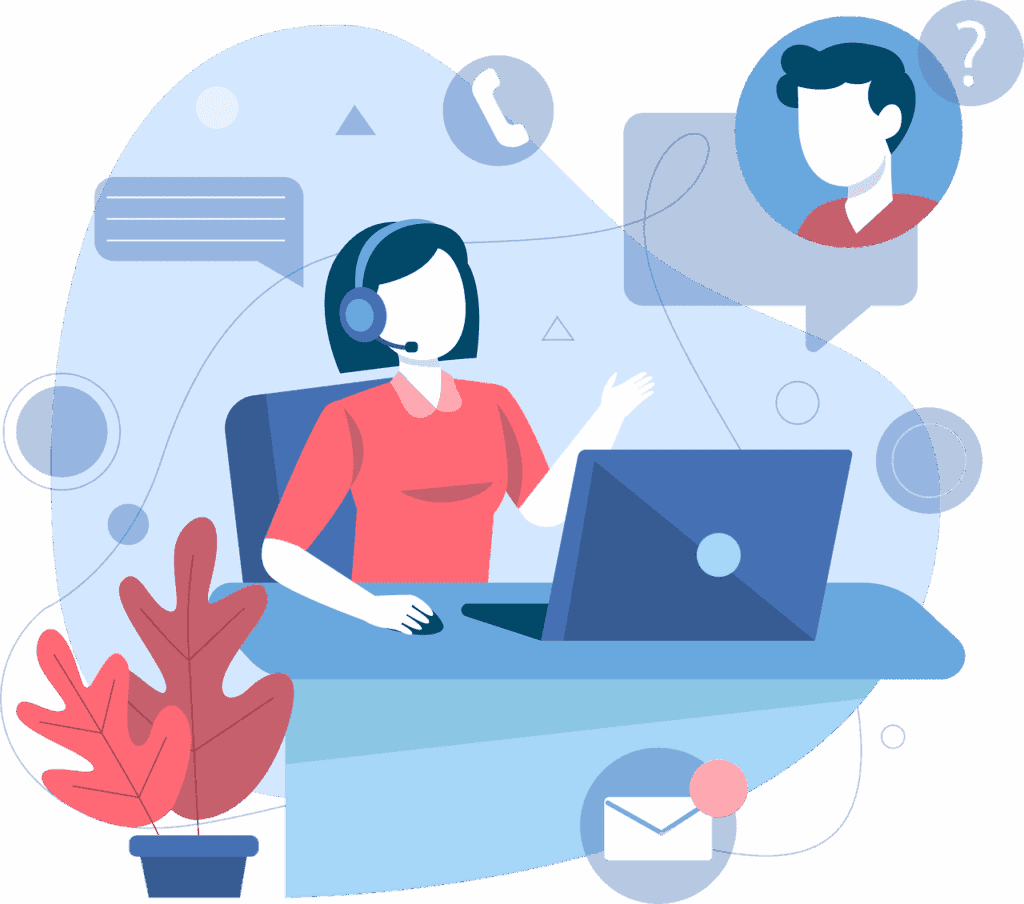 Free Call Center Customer Service vector and picture