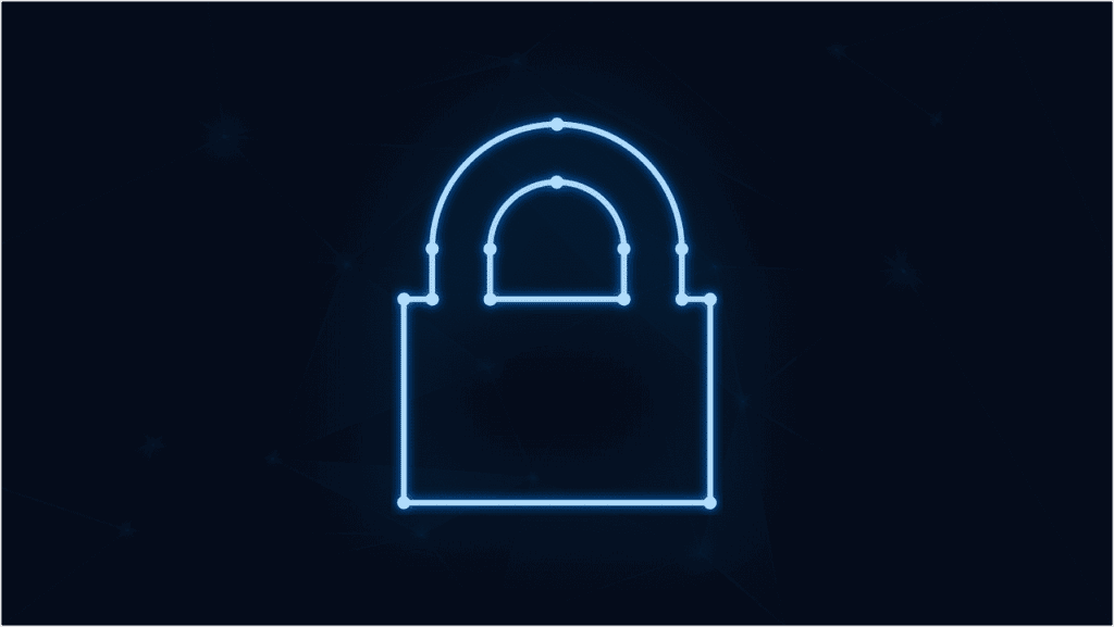 Free padlock neon cybersecurity vector
