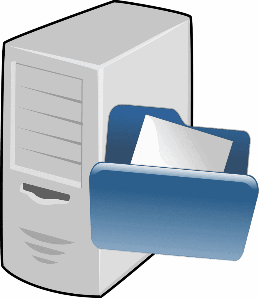Free computer file network vector