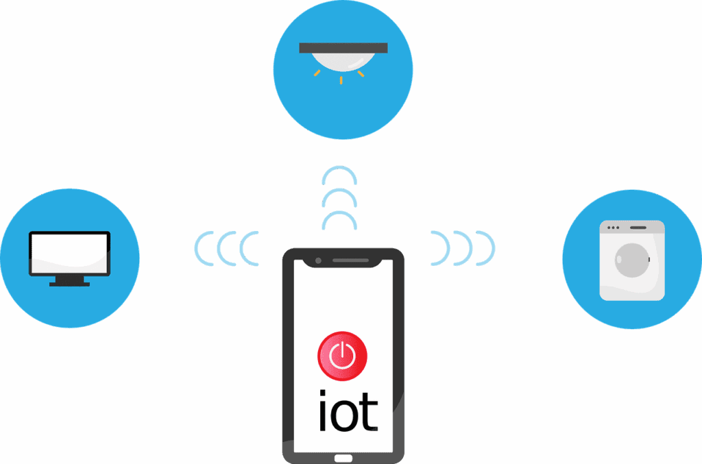 Free internet of things iot network vector